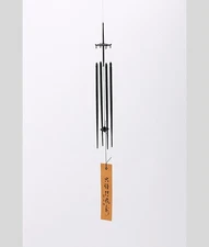 Japanese Samurai Sword Iron Tekki Wind bell Chime Myochin Handmade 28x0.7cm