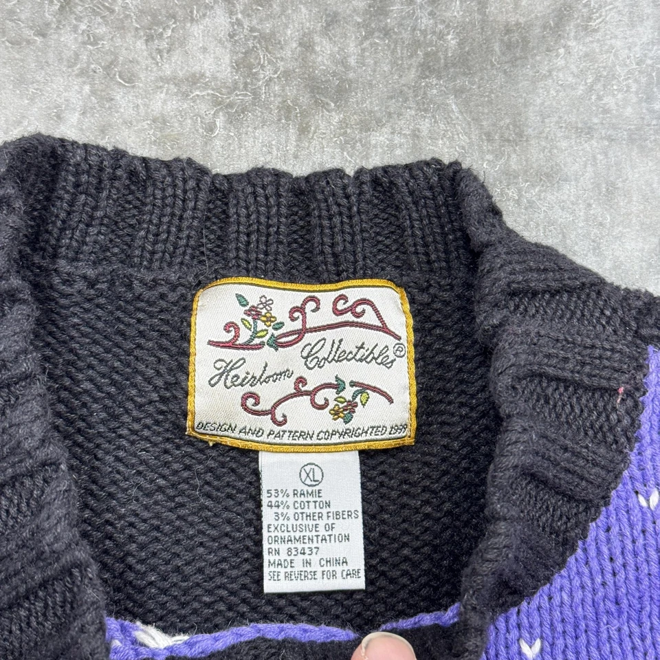 Suéter Vintage Reliquia Coleccionables Mujer XL Navidad NYC Taxi Santa Años 90 Foto 3 de 4