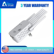 US Plug 5G WiFi Extender 1200M Custom Copper 6-Wire Antenna Signal Booster New