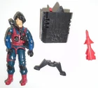 GI Joe Scrap Iron Missle Launcher & Case 1984 Action Figure Loose