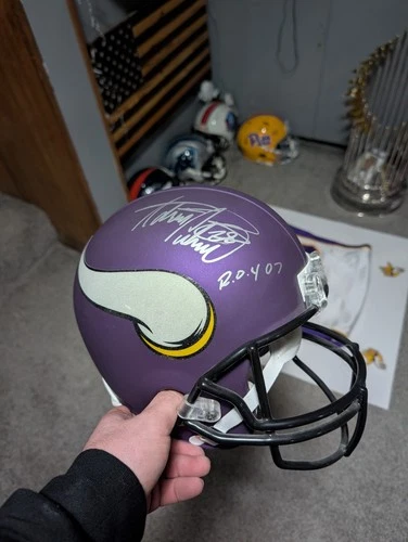 Adrian Peterson Autographed Full-Size Football Helmet Replica