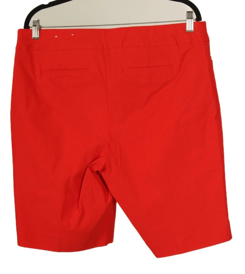 Shorts femininos Chicos 2.5/14 laranja chino bolsos frontais planos elásticos - Imagem 2 de 4