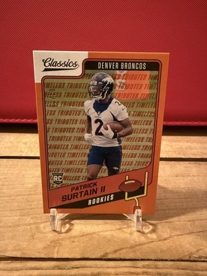 2021 Panini Classics Patrick Surtain II Rookie Orange 2 /10 RC Jersey Match!! 