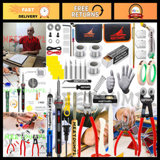 Stained Glass Making Kit with 100W Soldering Iron Glass Cutter Tools - DIY Sup