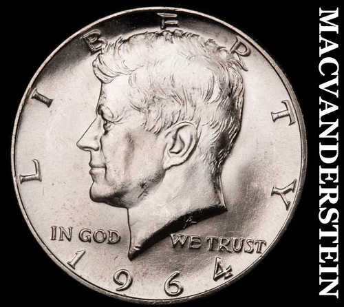 1964 Kennedy Half Dollar- Choice Gem Brilliant Uncirculated  #i3303