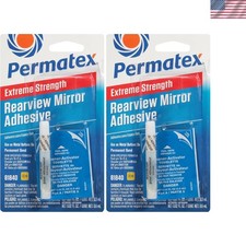 Extreme Rearview Mirror Profressional Strength Adhesive Kit, White Pack of 2