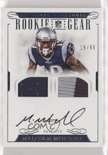 2016 Panini National Treasures 18/99 Malcolm Mitchell #24 Auto z5b