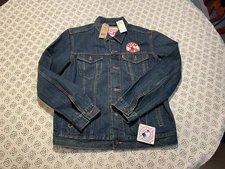 Levi's MLB Boston Red Sox Denim Jacket Chainstitch Chain Stitch NWT L