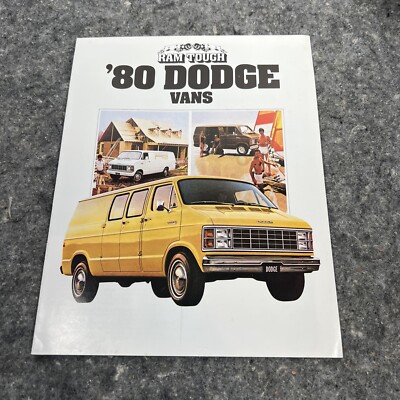 1980 DODGE VAN SALES CATALOG ORIGINAL DEALERSHIP BROCHURE UK