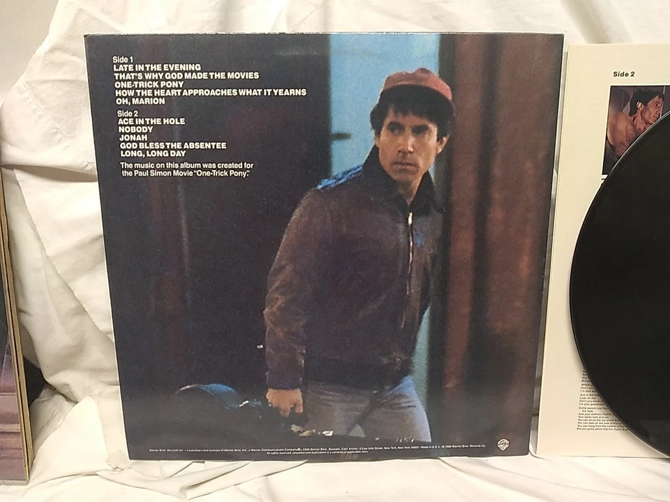 Paul Simon One-Trick Pony Vinyl LP Warner Bros. Records HS 3472 1980 - Imagem 4 de 4