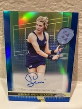 2024 Topps Chrome Tennis Genie Bouchard Auto /250 Blue Refractor