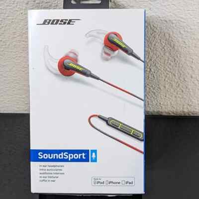 Bose Soundsport In-Ear Headphones in RED - NEW IN OPEN BOX | eBay