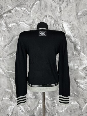 トップス 00s Marithe + Francois Girbaud cardigan MARITHÉ FRANÇOIS GIRBAUD W SLIM FIT RIBBED ZIPUP CARDIGAN