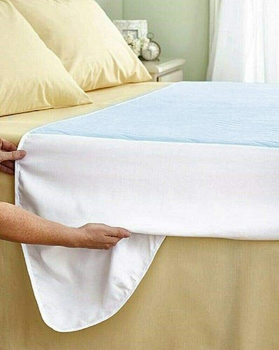 Reusable Washable Incontinence Bed Pad Blue - Picture 20 of 25