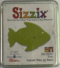 Vintage Sizzix Die 38-0200 Fish Ocean Beach Sea Mermaid Water Vacation Travel