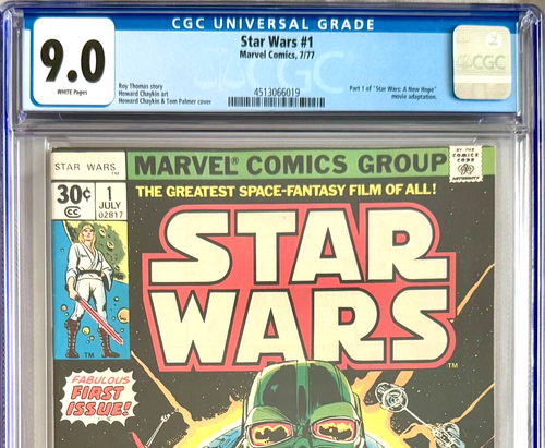 STAR WARS #1 CGC 9.0 White Pgs! - Picture 2 of 3