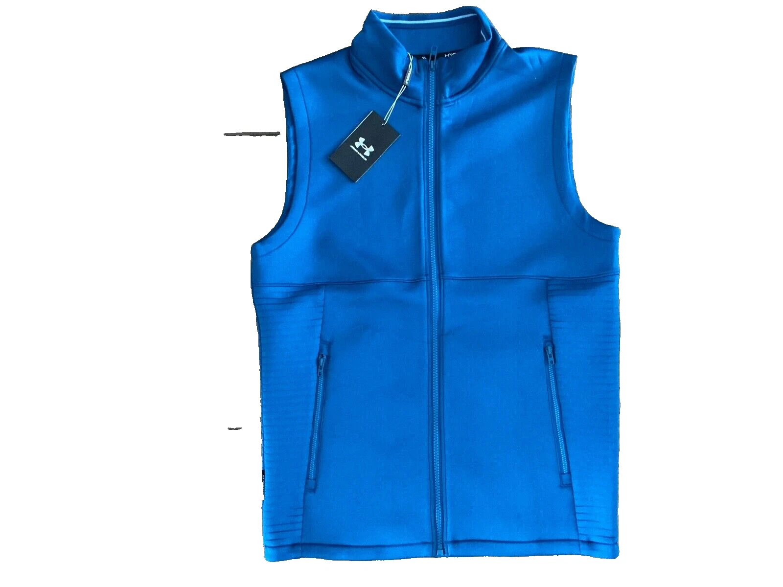UNDER ARMOUR GOLF Storm DAYTONA Blue Full Zip VEST Jacket Mens Size SMALL NEW