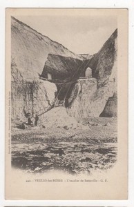 Veules-Les-Roses-Escalier-de-Sotteville-France-Vintage-U-B-Postcard-US095