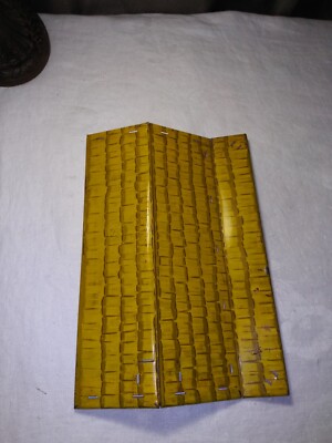 Vintage 1950s Marx Bar M Ranch House Roof Only Tin Litho Log Cabin Parts
