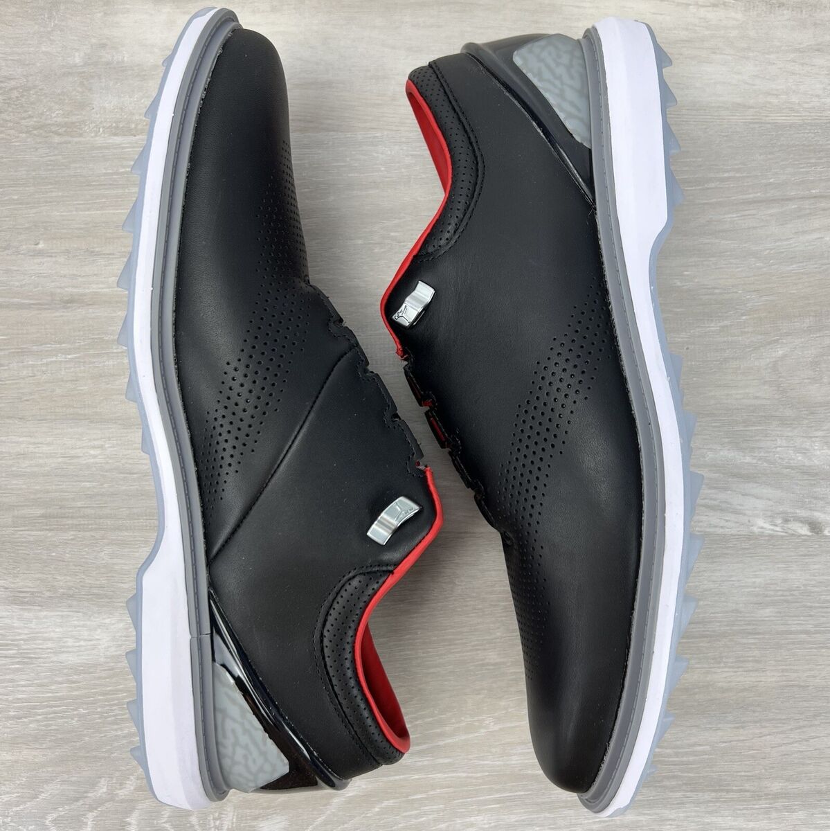 Nike Air Jordan ADG 4 Black Cement Grey Red Golf Shoes DM