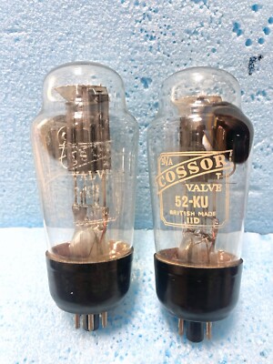 52KU GZ32 5V4G Cossor Black Plate Black Base Cup Getter NOS | eBay