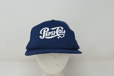 Vintage Pepsi Cola Hat Mesh Snap Back Trucker Cap Blue Made In USA