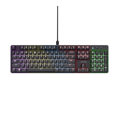 Trust GXT 871 Zora RGB Mechanische Gaming Tastatur 104 Tasten USB Kabelgebunden Schwarz - Bild 2 von 5