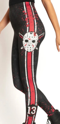 Blackmilk  JASON VOORHEES HWMF LEGGINGS  Size Medium M NWT Friday the 13th