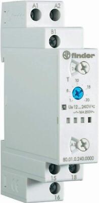 Finder Multifunctional Time Relay 80.01.0.240.0000 Time Range: 24h (max) New