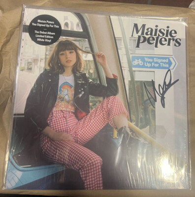 autographed you signed up for this white vinyl - maisie peters