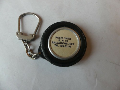 PORTE CLÉ MÉTAL ET PNEU POSTE SHELL RN 20 BALLAINVILLIERS - Picture 2 of 2