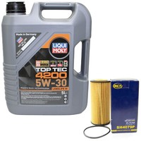 MotoröL Set 5W-30 5 Liter + ÖLfilter Sh 4079 P FüR Audi A4 A5 A6 Avant A7 Q5 2.0