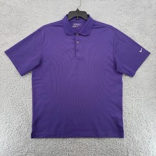 Nike Golf Men  s L Purple Tour Performance Dri-FIT Polo Shirt