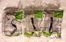 3 PR Safety Works Safety Goggles w/Clear Frames. Impact Resistant & Anti Fogging