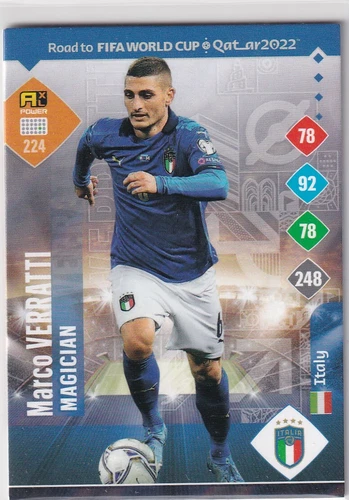 Panini Road To Qatar World Cup Card 2022 No. 224 Marco Verratti Magician