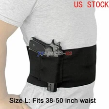 38"-50" Waist Concealed Carry Belly Band Holster Slim Wrap Handgun Carrier