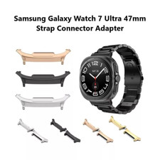 1Pair Metal Band Strap Connector Adapter For Samsung Galaxy Watch 7 Ultra 47mm