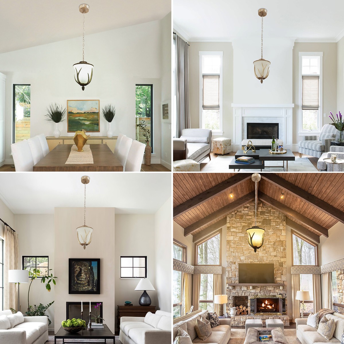 60W Pendant Light Antler Pendant Light 110V Ceiling-mounted