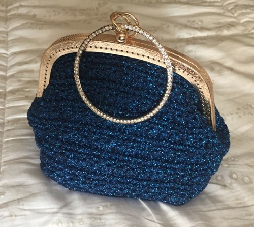 pochette gioiello fatta a mano a uncinetto . Il manico bracciale con  swarovski | eBay