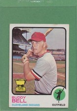 1973 Topps Buddy Bell #31 Rookie Card BLANK BACK EX Centered