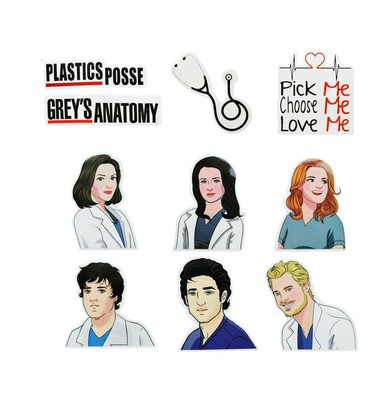 Greys Anatomy 10 Stickers E Pick Choose Love Me Characters Mark Derek April Ebay