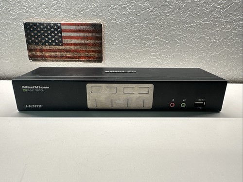 IOGEAR GCS1804 MiniView KVMP Switch Multimedia NO POWER SUPPLY - Photo 2/5