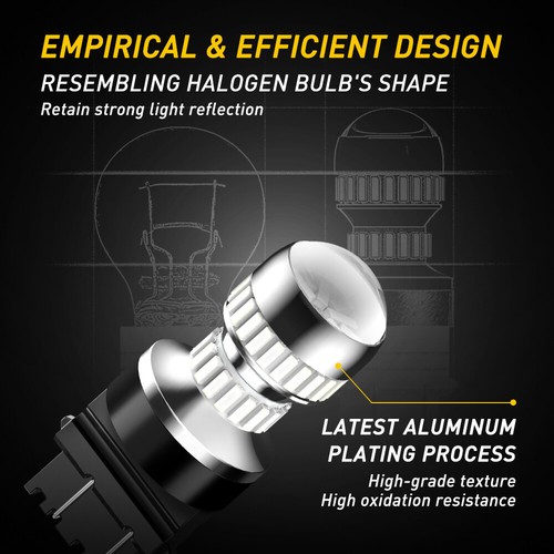 4x Alta Potencia Rojo Brillante 3157 3156 SMD LED Señal de Giro Freno Luz Trasera Bombilla EON - Imagen 5 de 12