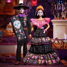 BARBIE AND KEN DIA DE LOS MUERTOS DOLL SET 2021 DAY OF THE DEAD NEW IN BOX