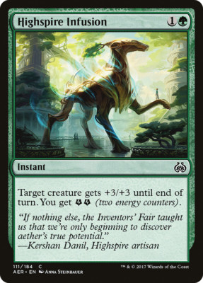 HIGHSPIRE INFUSION ~mtg NM-M Aether Revolt Common x4