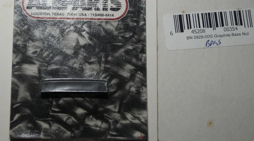 Graphite 1 5/8" nut for Gibson or Acoustic bass. Allparts #bn828-00G