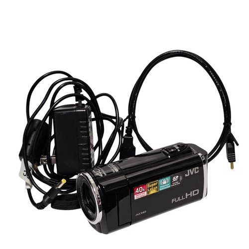 JVC Everio Camcorder Model GZ-HM45BU Full HD 40x Zoom Charger Cable 8Gb SD Card - Picture 2 of 21