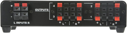 4-Channel Speaker Selector - Black up to 140W per Ch. Distribute Speakers, Perfe - Picture 3 of 4
