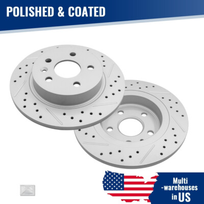 Rear Drilled Disc Brake Rotors For Chevy Cruze Buick Encore Trax Sonic Limited