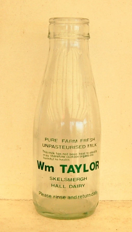 milk bottle lovely old Wm. Taylor of Skelsmergh CUMBRIA dairy - Image 1 of 1